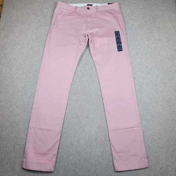 J. Crew | Pants | J Crew Slim Fit Flex Chino Pants Mens 32x34 Pink Flat  Front Style H367 Nwt | Poshmark
